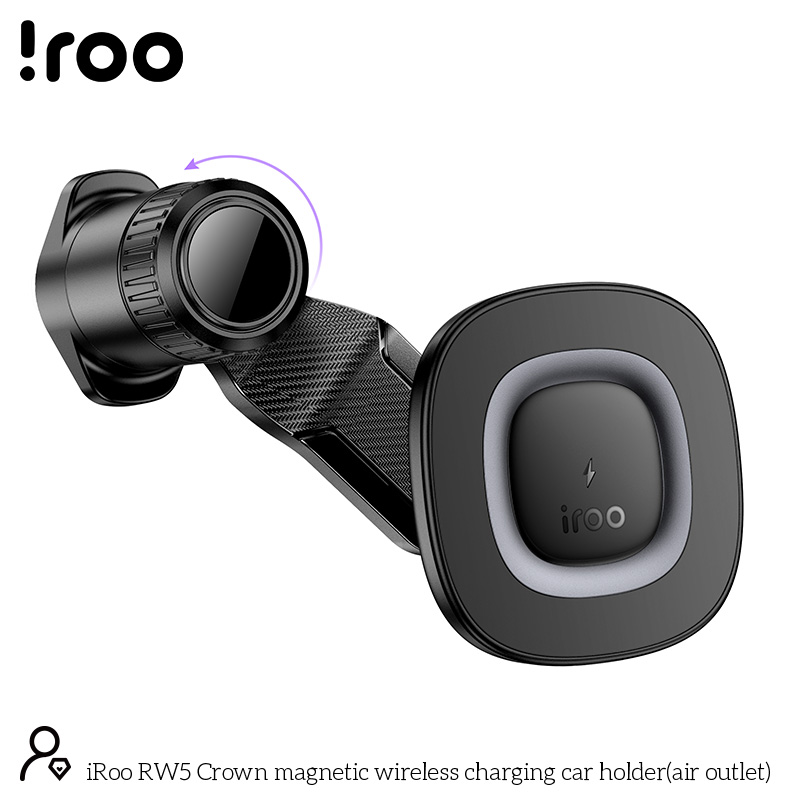 iRoo RW5 | 15W Wireless Charging, Air Vent Super Strong MagSafe Compatible Holder (Universal) (copy)